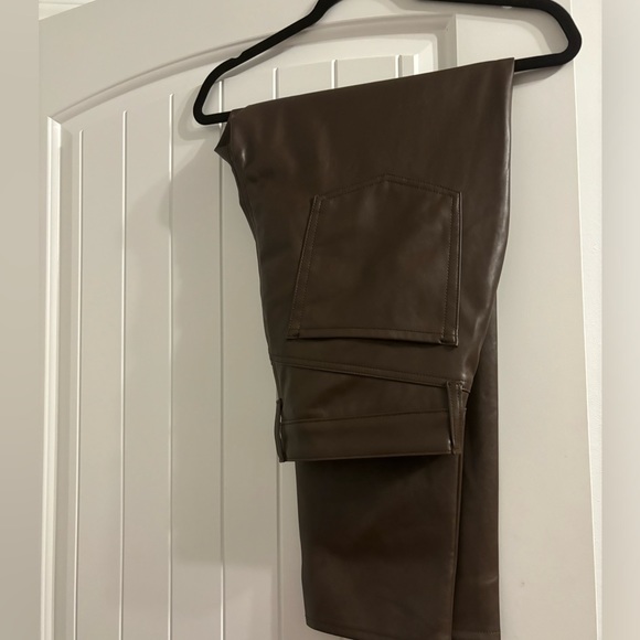 Old Navy Pants - Brown Pleather Pants